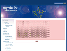 Tablet Screenshot of myrrhe.be